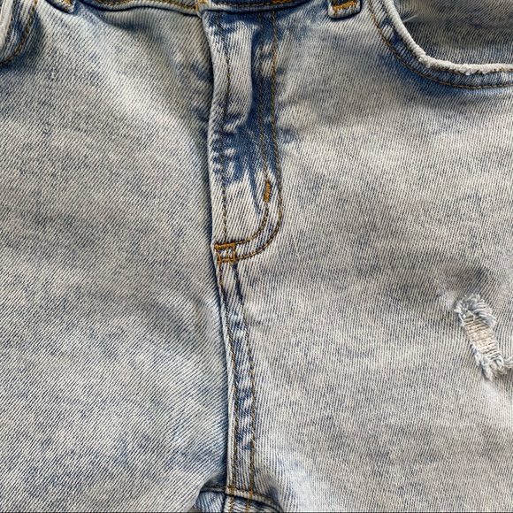 Zara Bleached Acid Wash Distressed Skinny SZ 8 - Picture 7 of 9